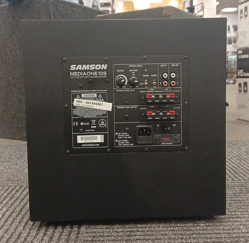 Samson mediaone 10s store active studio subwoofer