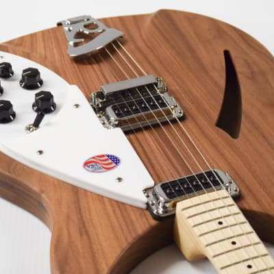 Rickenbacker 330W Thinline Semi-Hollow Electric Guitar - Walnut image 5