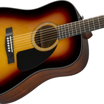 Fender CD-60 V3 Dreadnought Acoustic Guitar, Sunburst w/ Hard Case image 4