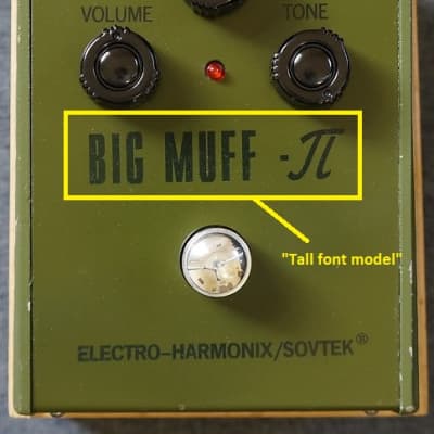 ギター SOVTEK Big Muff Army Green Tall Font VINTAGE ELECTRO HARMONIX TALL FONT BIG MUFF - YouTube