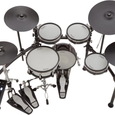 (Mint) Roland TD-50K-2 5-Piece Electronic Drum Set with Rack, KD-140 Kick Pad