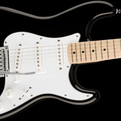 Squier Affinity Series Stratocaster Electric Guitar, Maple Fingerboard, Black image 2