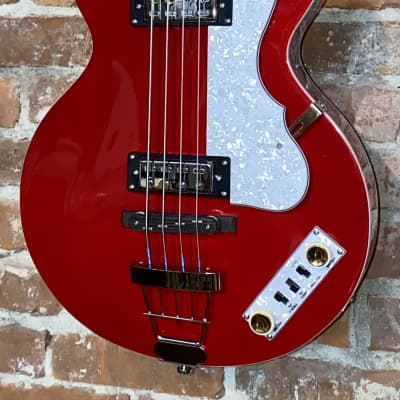 New Hofner Club Bass Ignition Pro Series Metallic Red , Such a Cool Bass, Support Indie Music Shops image 1