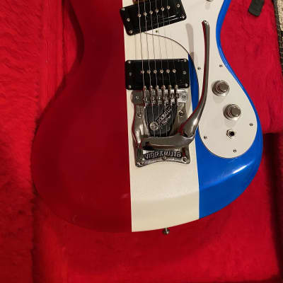 Mosrite “The Ventures" (1965) ~ ”Salesman Sample”~ Red White & Blue image 8
