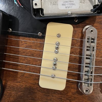 Gibson Mini humbucker pickups set neck/bridge RHY/lead - Silver image 2