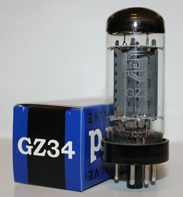 1 X Mullard GZ34 / 5AR4 rectifier tube, Brand NEW in Box 1 X Mullard GZ34 / 5AR4 rectifier tube, Brand NEW in Box