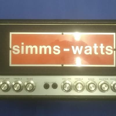 SIMMS WATTS 100 Mk l guitar/bass image 1