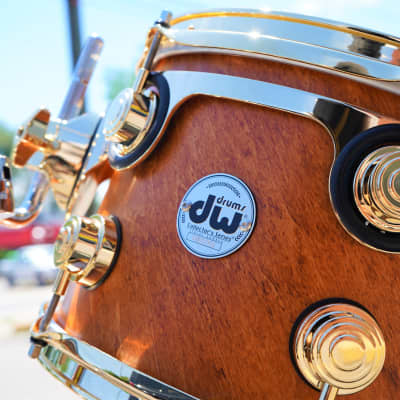 DW/USA Collectors Series 3PC. Shell Pack In Tobacco Satin Oil With Twisted Pure Maple Shell's With GOLD Hardware  | 12''/14''/20" image 12