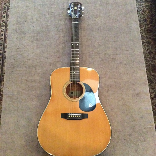 1978 Epiphone PR 725 Acoustic Electric Vintage Case Added