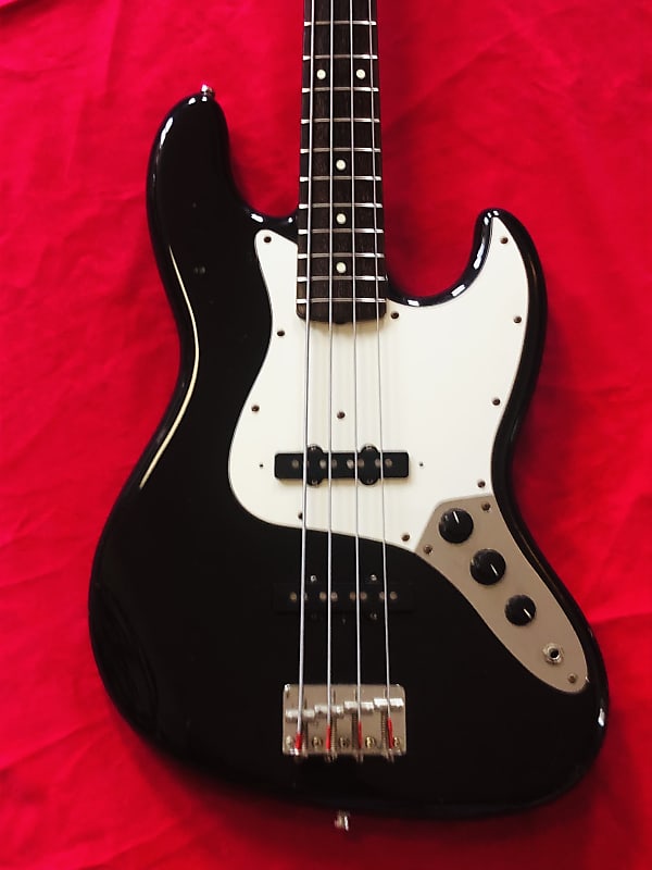 Rare 1985 Squier Japan Jazz Bass JB-355 Black serie E MIJ Fujigen