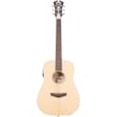 D'Angelico Guitars Premier Niagara Mini Dreadnought Body Acoustic Electric Guitar with Onboard Preamp and Tuner, 20 Frets, C-Shape Neck, Ovangkol Fing
