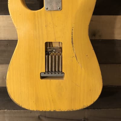 Von K Guitars S-Time BSBF Stratocaster F Hole Aged Butterscotch Blond Nitro image 8