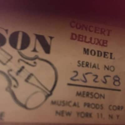 Merson concert deluxe 3/4 WW2 era  1945 Made in Occupied Germany with case and accessories image 20