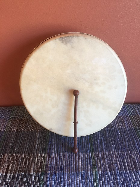 Malachy Kearns Irish Bodhran 14 Inch Hand Drum with wood Beater stick