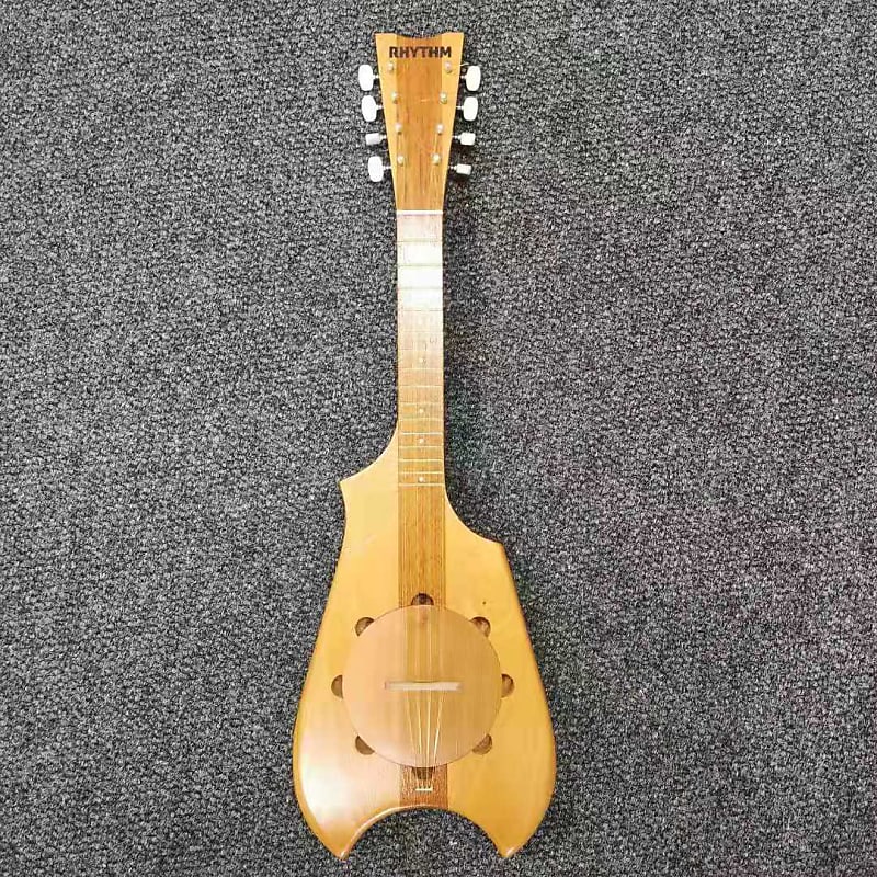 RHYTHM COOK ISLAND 8 STRING HANDMADE UKULELE WITH CARVING Reverb