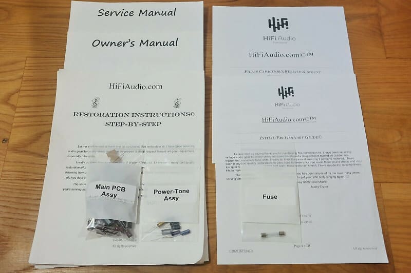 Nikko beta 40 restoration kit filter capacitor repair rebuild fix  			