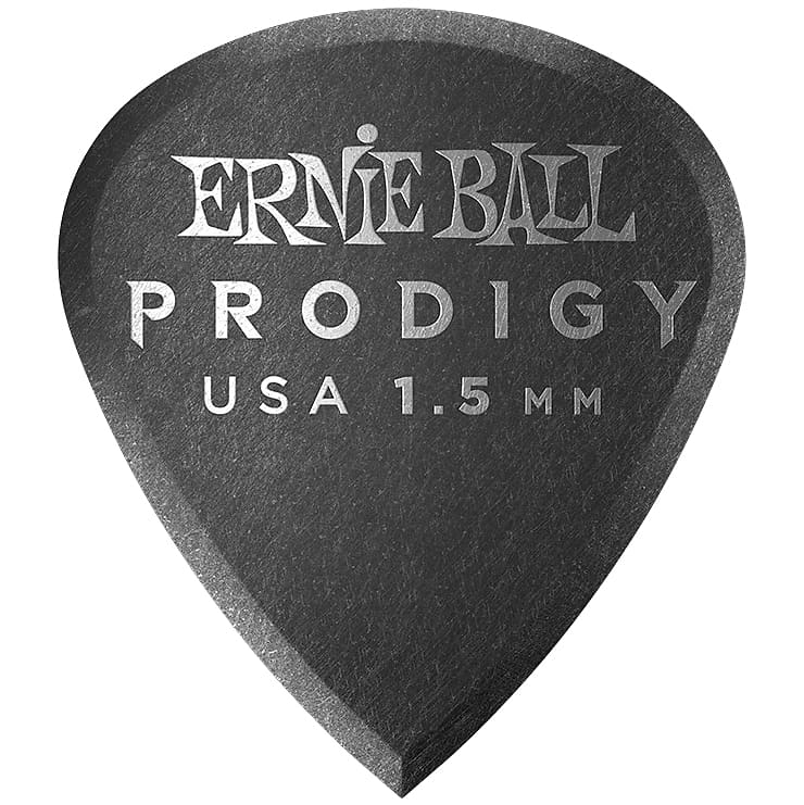 Ernie Ball Mini Prodigy Picks Black 1.5mm Bag of 6 image 1
