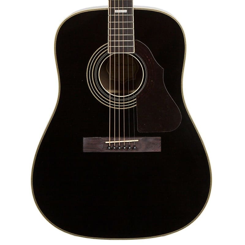 Silvertone 955 Series Dreadnought, Solid Spruce/Gloss Black | Reverb