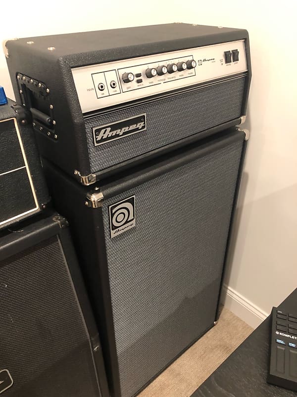 AMPEG V4B-AV Bass Guitar Amp With Matching 6x10 Cabinet | Reverb