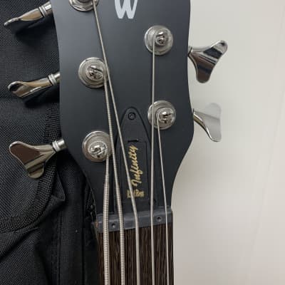 Warwick RockBass Infinity 5 String Bass Guitar w/Gig Bag Nirvana Black Transparent image 3