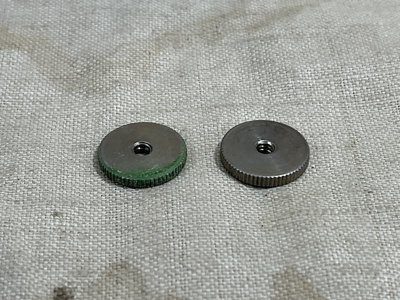 ギター DMC Bridge Thumb wheels Aged Gibson Vintage Gibson Thumb Wheels Nickel From ABR-1 Guitar Bridge