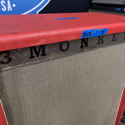 3 Monkeys Brad Whitford's Aerosmith  - 4x12 Cabinet, Red, Authenticated! (BW2 #3) - Red image 9