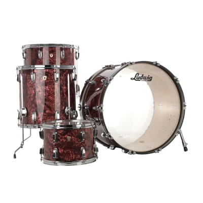 Ludwig Classic Maple 4-Piece Shell Pack, Burgundy Pearl Limited Edition Finish image 1