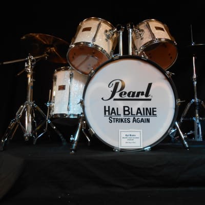 Hal Blaine's 1980s Pearl Complete Drumset, Signed, Authenticated image 2