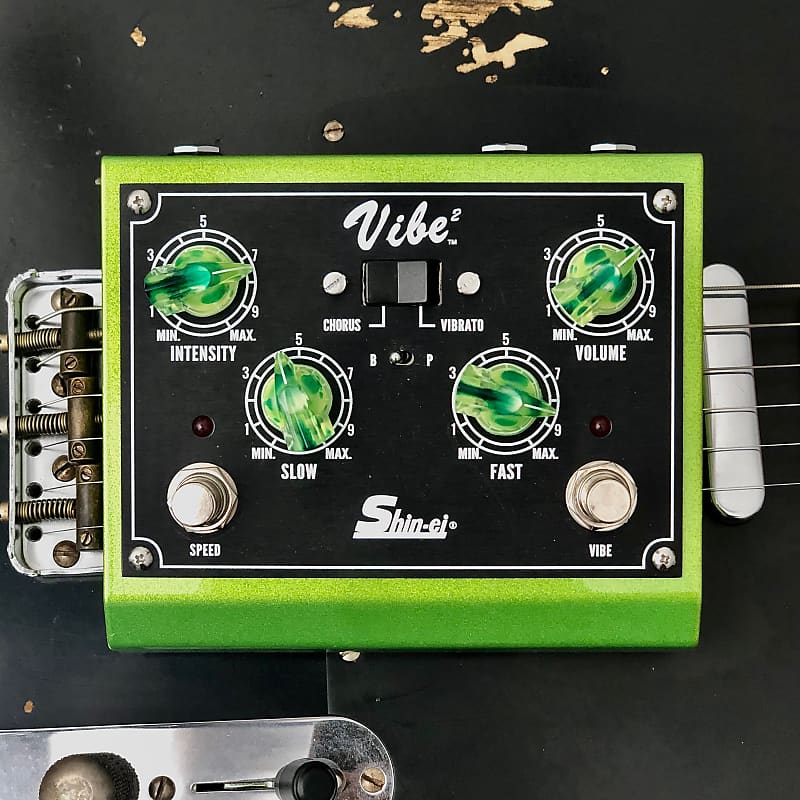 Shin-Ei Vibe 2 Chorus Vibrato Pedal Toxic Green 