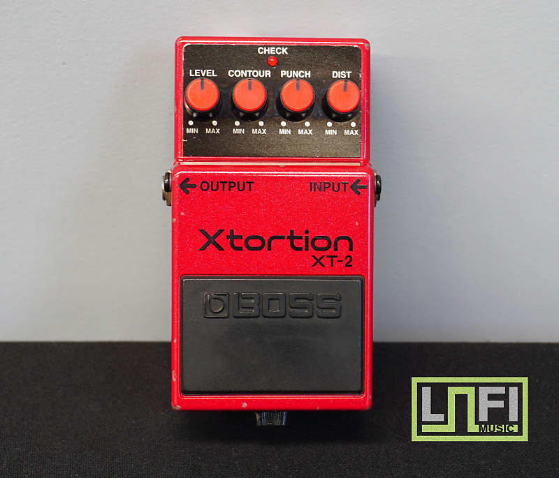 Boss XT-2 Xtortion Distortion Red Guitar Effects Pedal | Reverb Brazil