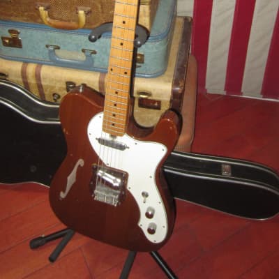 Vintage 1960's Aria Telecaster Thinline Copy w/ Hard Case