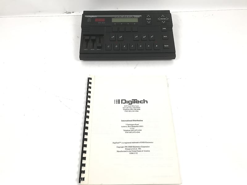 デジテック DigiTech VOCALIST VHM5 Digitech Vocalist VHM5 - YouTube