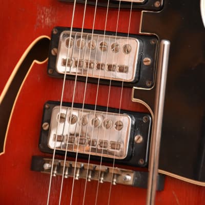 Höfner 4575 verythin + orig. case! – 1965 German Vintage Thinline Archtop Semi-Acoustic Guitar image 11