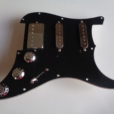 ASAR Boutique Amplification & Pickups HSS NEODYMIUM FULL OPTIONAL METAL / CHROME COVERS 2023 - Chrome / Black image 3
