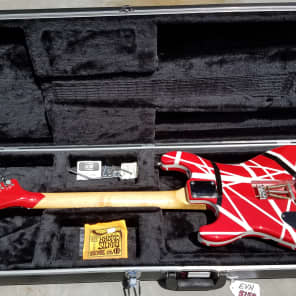 Kramer Mean Street EVH custom made 5150 era Van Halen Model Red Black White Striped image 2