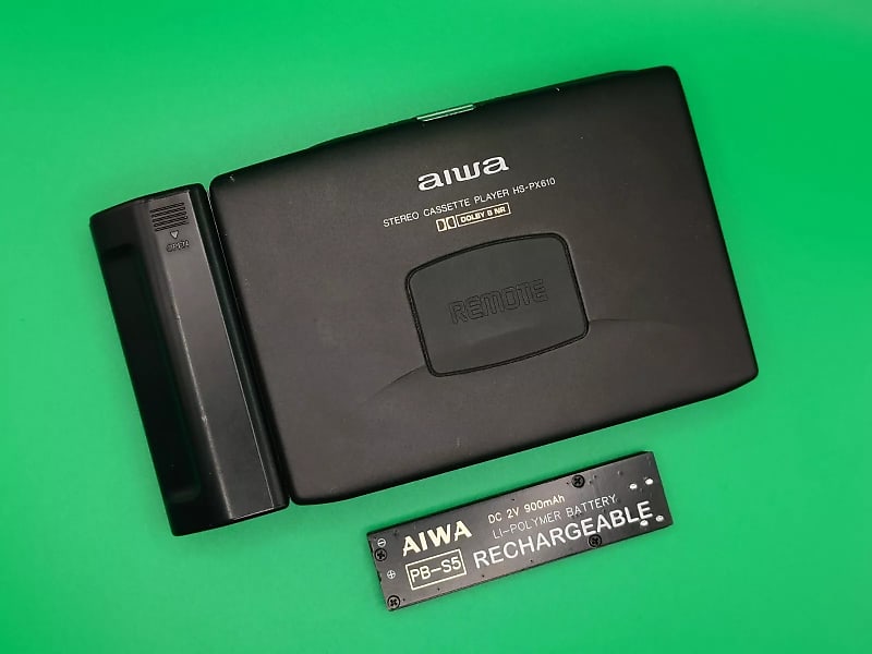 17590】AIWA アイワ カセットプレーヤー HS-PX610 ブラック