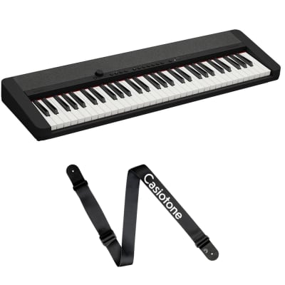 Casio CT-S1 61-Key Portable Keyboard, Black w/ Casiotone Strap