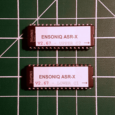 Ensoniq  ASR-X  OS 2.67 EPROM Firmware Upgrade SET / New ROM Final Update Chips For ASRX