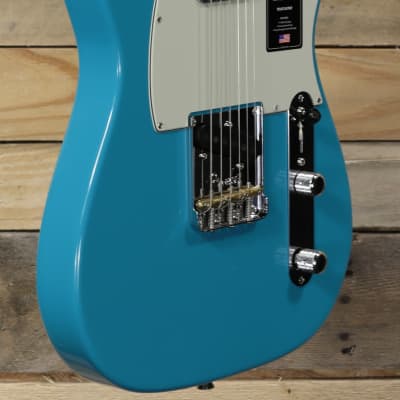 Fender  American Professional II Telecaster Electric Guitar Miami Blue w/ Case image 1