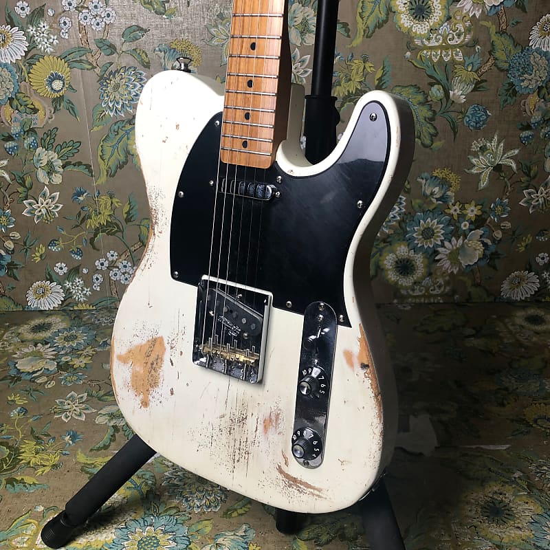 【はこぽす対応商品】 White Olympic Telecaster MJT/Fender Heavy Reverb | 2021 Relic ギター