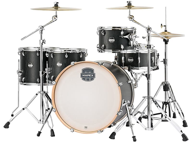 Mapex Mars Series Drum Set 5pc Crossover Shell Pack Nightwood MA528SFZW image 1