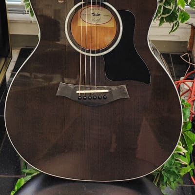 Taylor 214ce DLX LTD 2023 Acoustic Guitar with Electronics - Transparent Grey image 2