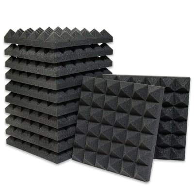Topnaca Sound Proof Foam Panels, Brick Shaped Soundproof Wall Panels, 12  Pack 12x12x1 Sound Absorbing & Dampening Foam Panels for Walls, Room,  Studio, Podcast, Acoustic Treatment