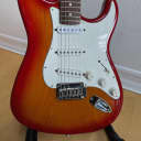 Squire Stratocaster Standard Series 2004 Cherry Sunburst Limited Edition 70s Headstock with Upgraded Pickup