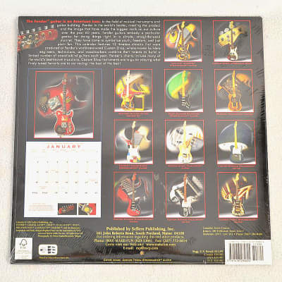 Official Fender Custom Shop Calendar for 2011! Full color images and posters, still plastic wrapped image 3
