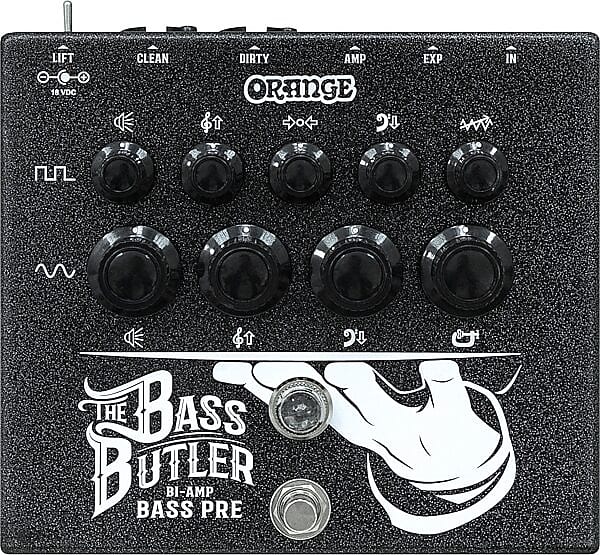 Brand New Orange Bass Butler Bi-Amp Bass Guitar Preamp Pedal