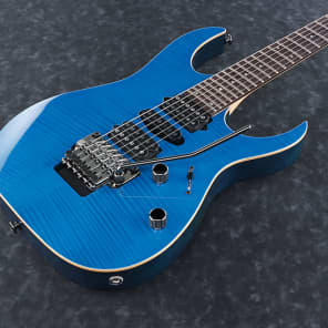 Ibanez RG3770FZ FR Floyd Rose Edge Zero Electric Guitar 24F Transparent Transparent Blue image 2