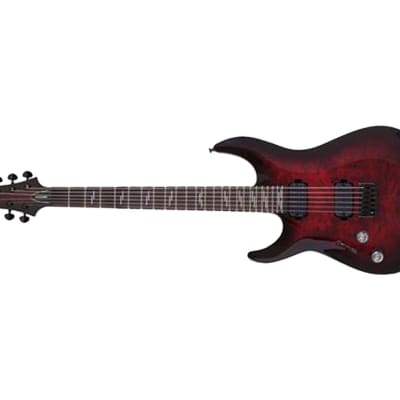 Schecter Omen Elite-6 Left Handed Electric Guitar - Black Cherry Burst - B-Stock image 4