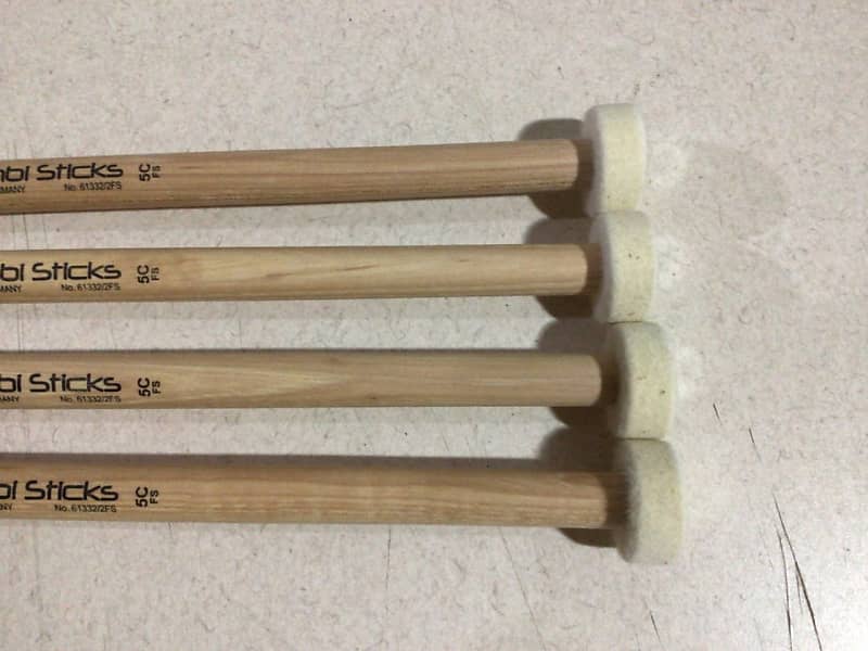 Tackle by Dragonfly Toppers (Hard) Leather Mallet Heads for Drumsticks Drum  Set Percussion Pair