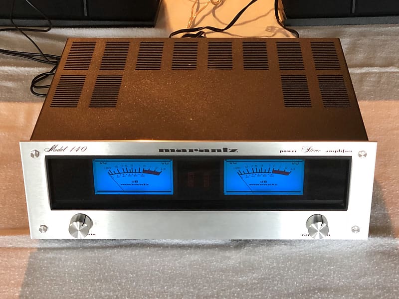 1975 Marantz 140 Power Amp Serviced, Biased, Restored and New LED's Best  one For Sale on the Planet